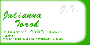 julianna torok business card